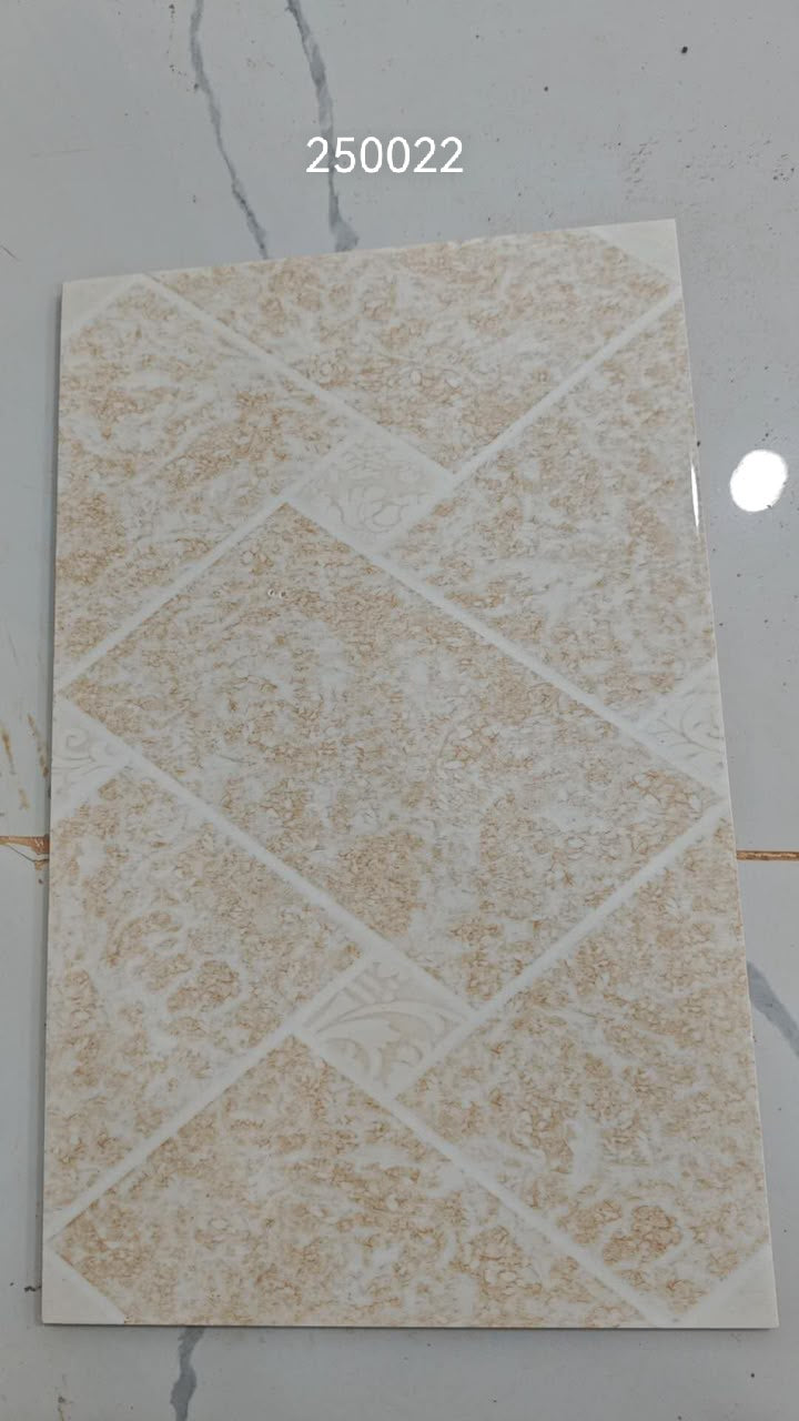 Cream Beige & White Decorative 25x40cm wall Tile