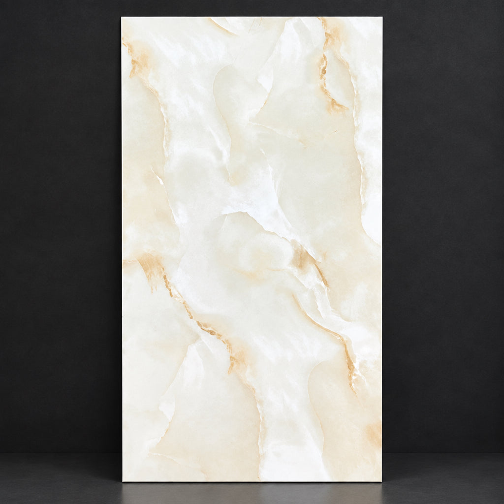A rectangular ceramic or porcelain tile with a cream and beige marble pattern, featuring soft white veining and light tan swirls. The number '3600005' is printed in black at the top left corner.