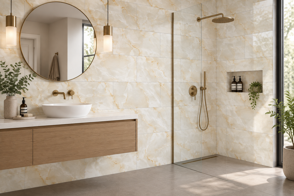 Cream and beige marble pattern 30x60cm wall tile