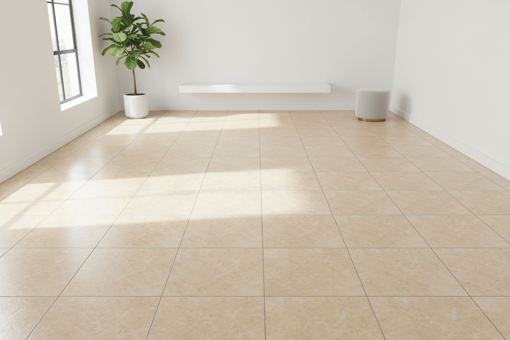 Beige textured material swatch 40x40 roustic tile