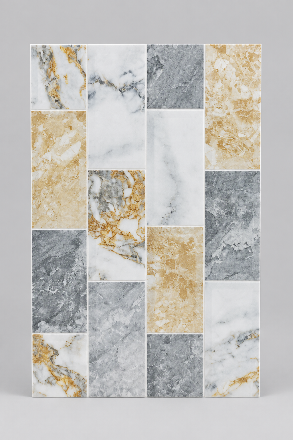 Patchwork marble 25x40cm wall tile (per box)