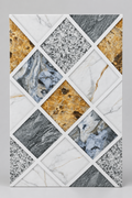 Diamond lattice mixed stone 25x40cm wall tile(per box)