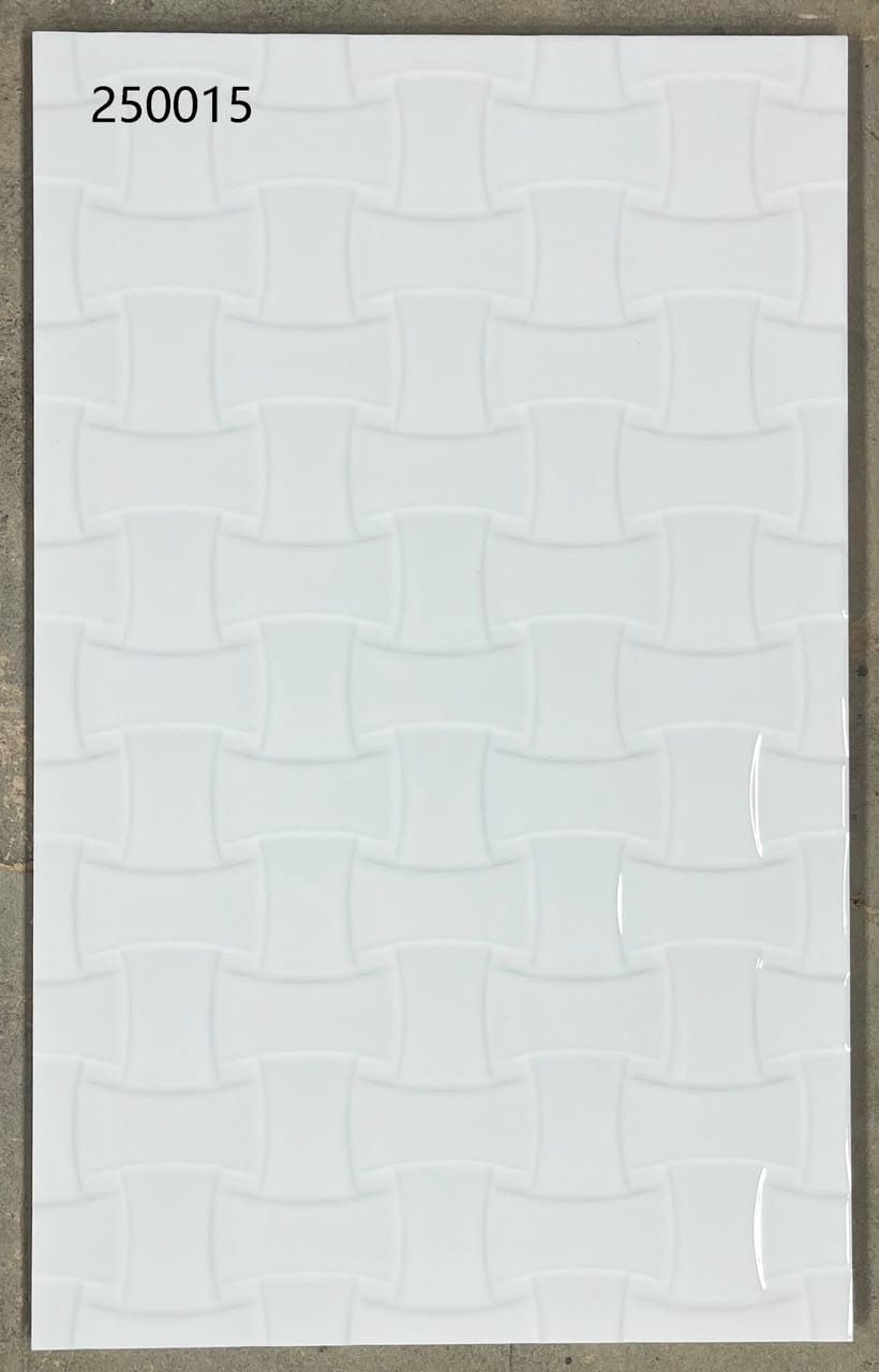 White layered 25x40cm wall tiles (per box)