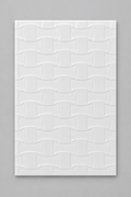 White layered 25x40cm wall tiles (per box)