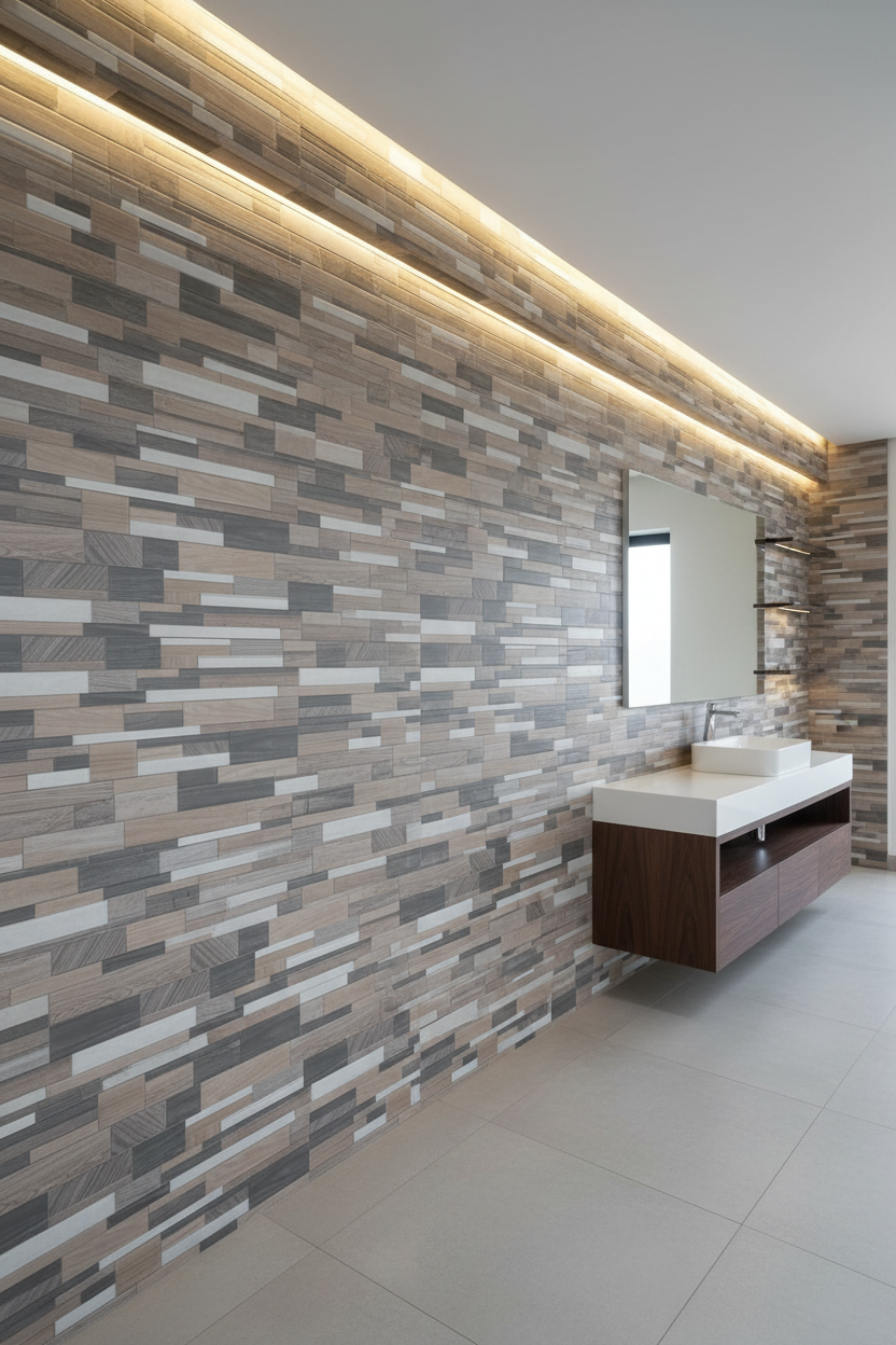 Woody-look ceramic 30x60cm tile