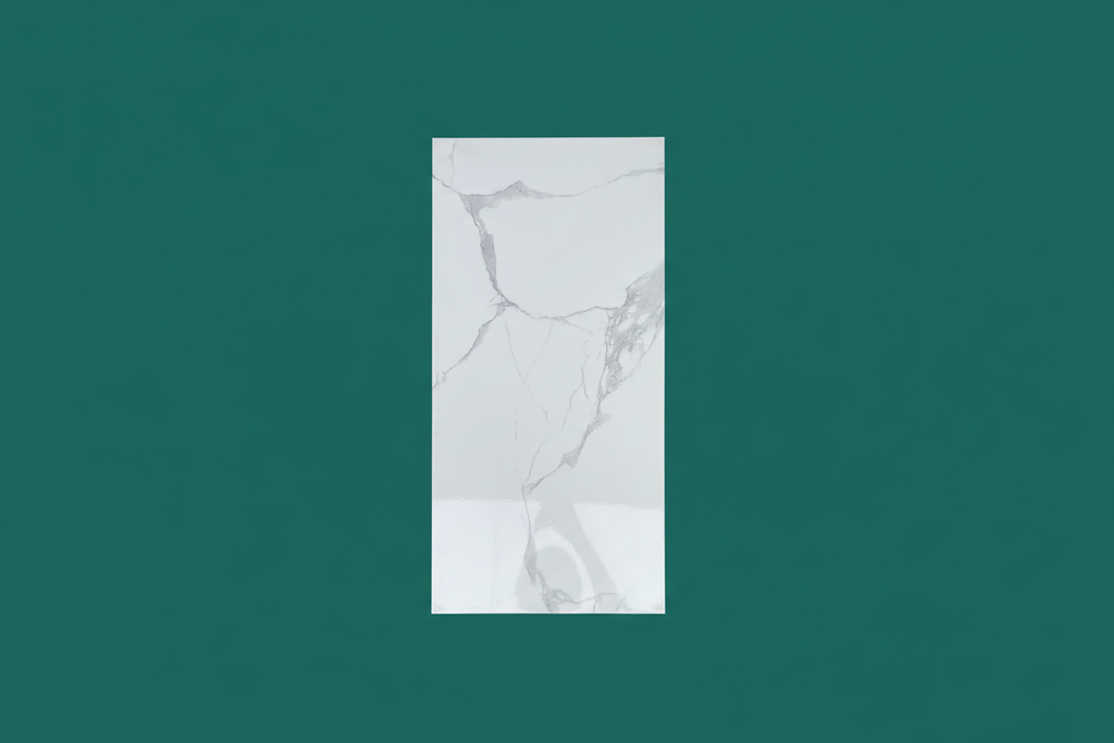 White marble pattern polished 30x60cm wall tile (per box)