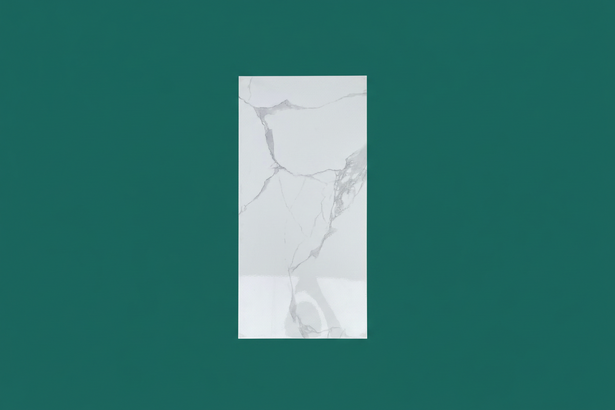 White marble pattern polished 30x60cm wall tile (per box)