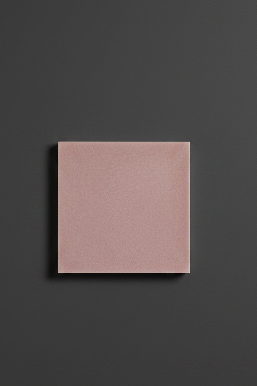 Pink textured unpolished 40x40cm tile