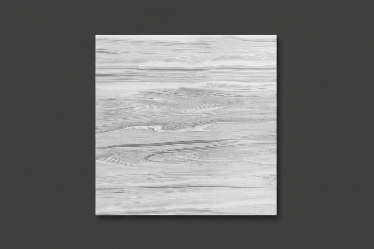 Gray and white wood grain pattern 40x40cm rustic tile (per box)