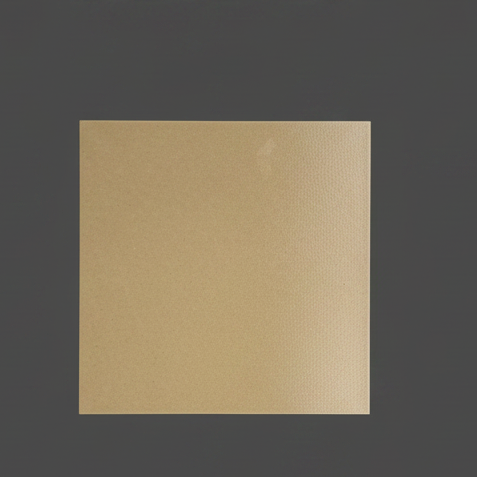 A square tan textured panel or tile centered on a dark gray background.