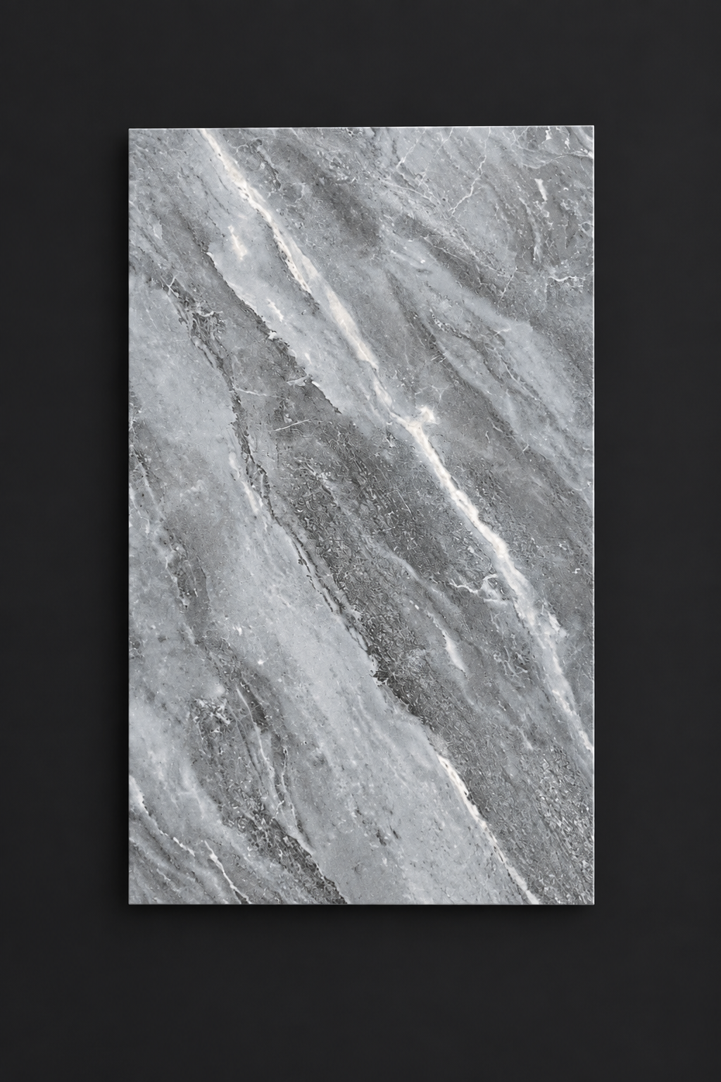 Grey with white accents 25x40cm wall tile (per box)