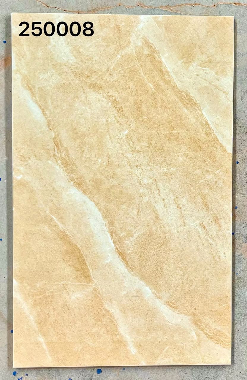 Cream Beige Marble-Effect 25x40cm wall Tile (per box)