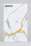 White and gold marble finish 25x40cm wall tile (per box)