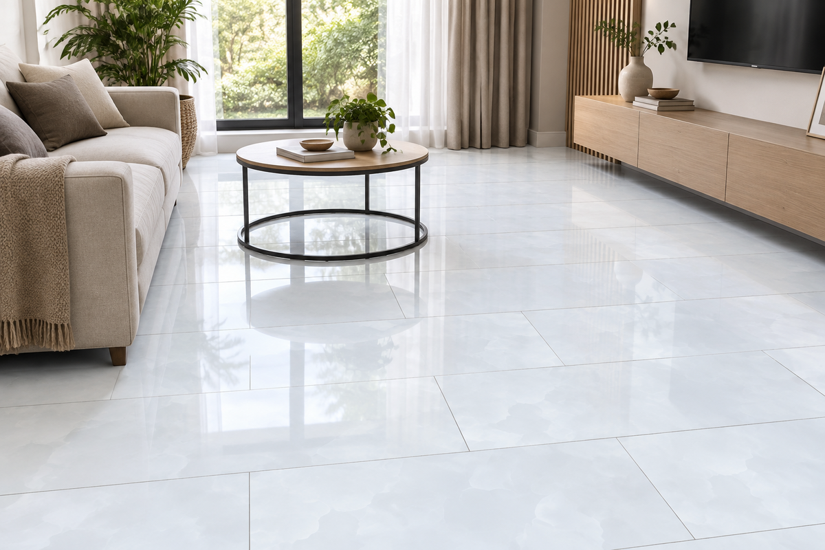 White cloudy finish 30x60cm wall tile (per box)