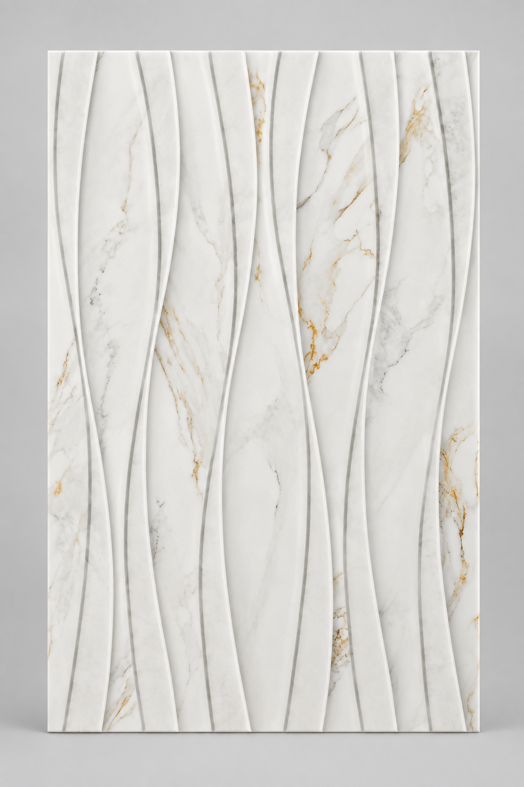 White with black flowing lines 25x40cm wall tile(per box)