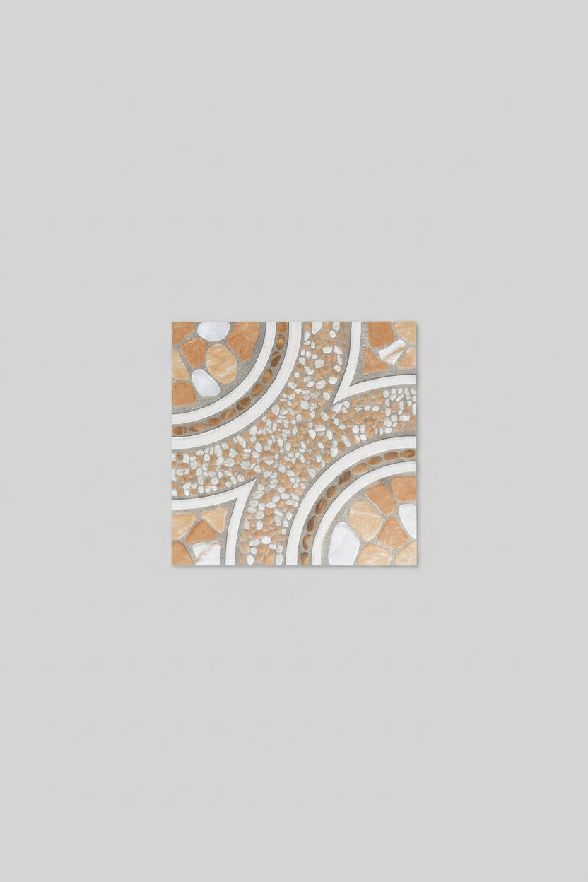 brown pebble 40x40 roustic Tiles